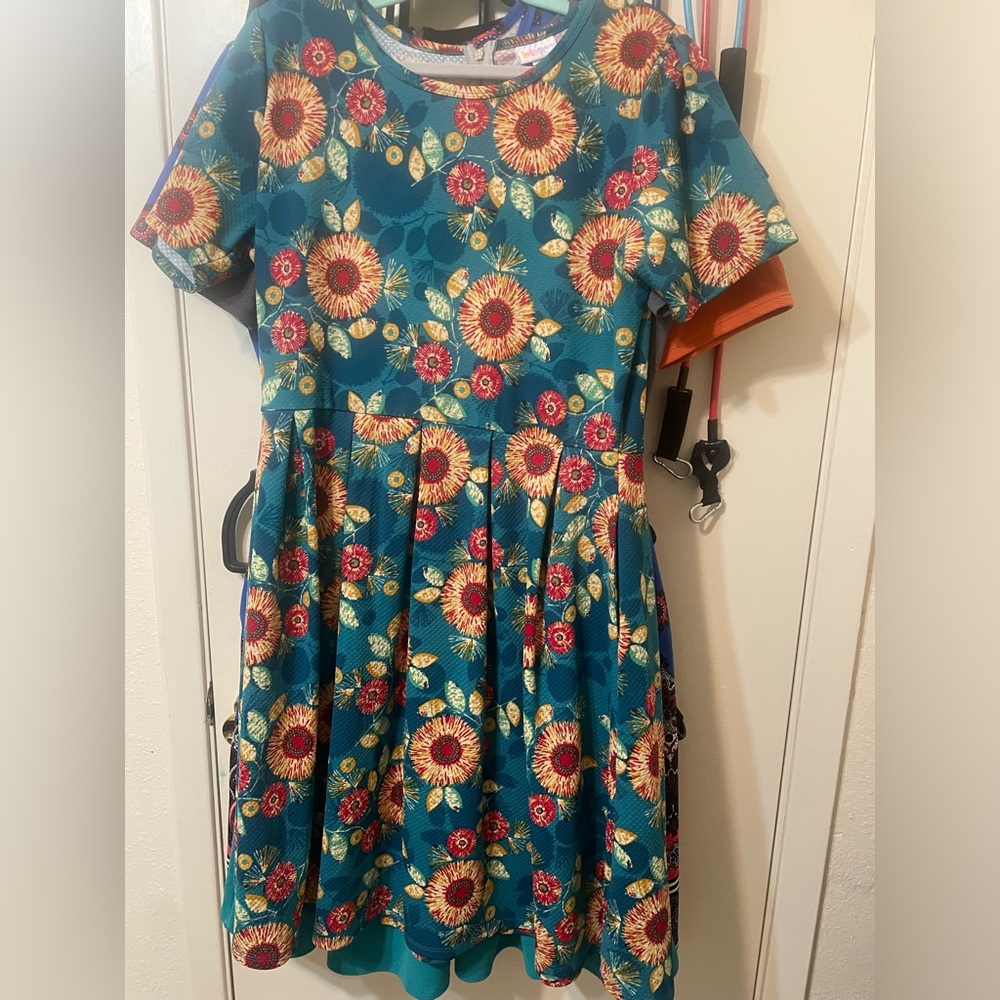 Lularoe Amelia dress with pockets excellent condition
